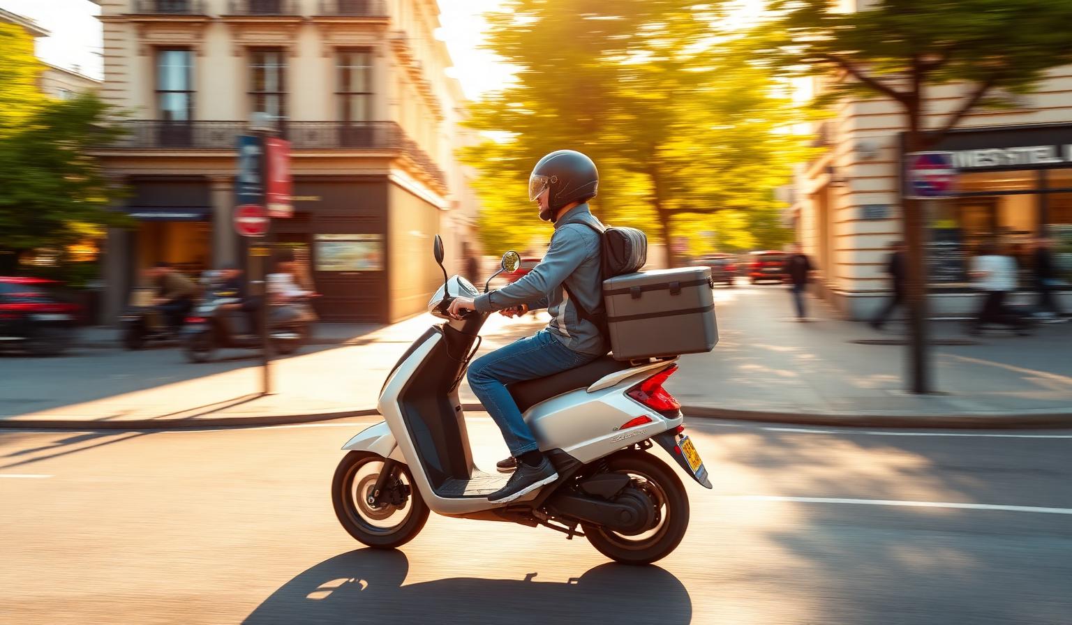 Livreur en service