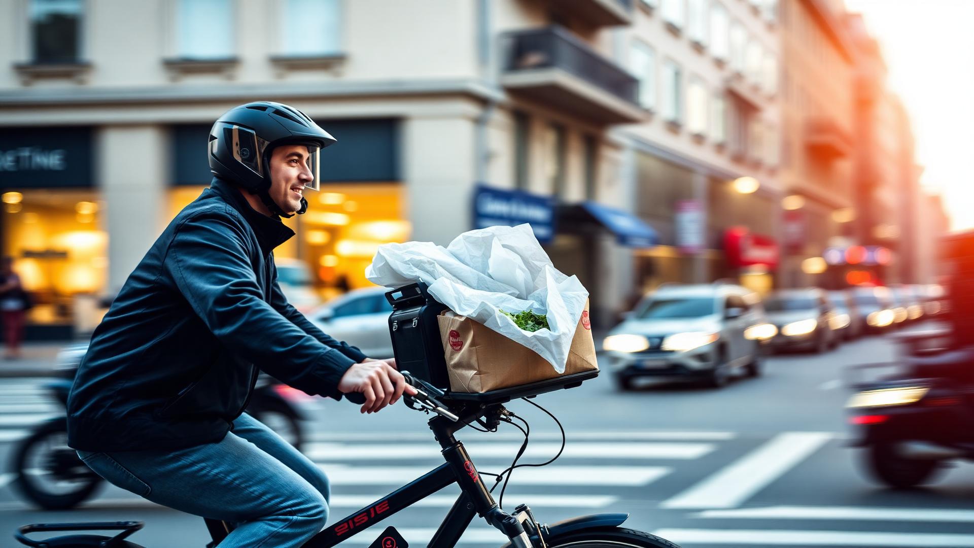 Livreur à vélo